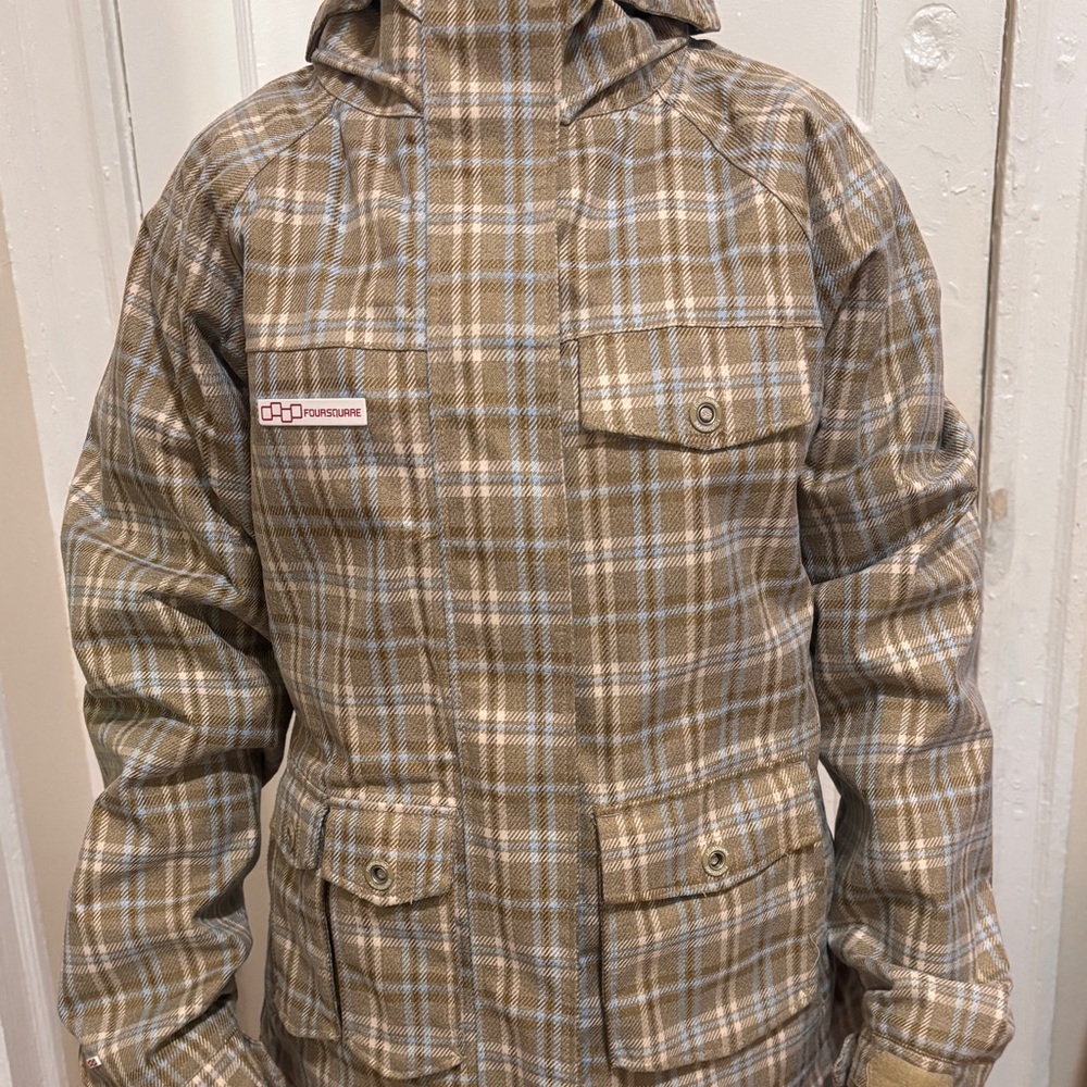 Foursquare Snowboard Ski Winter Jacket Womens M Beige Limited Edition No402of546